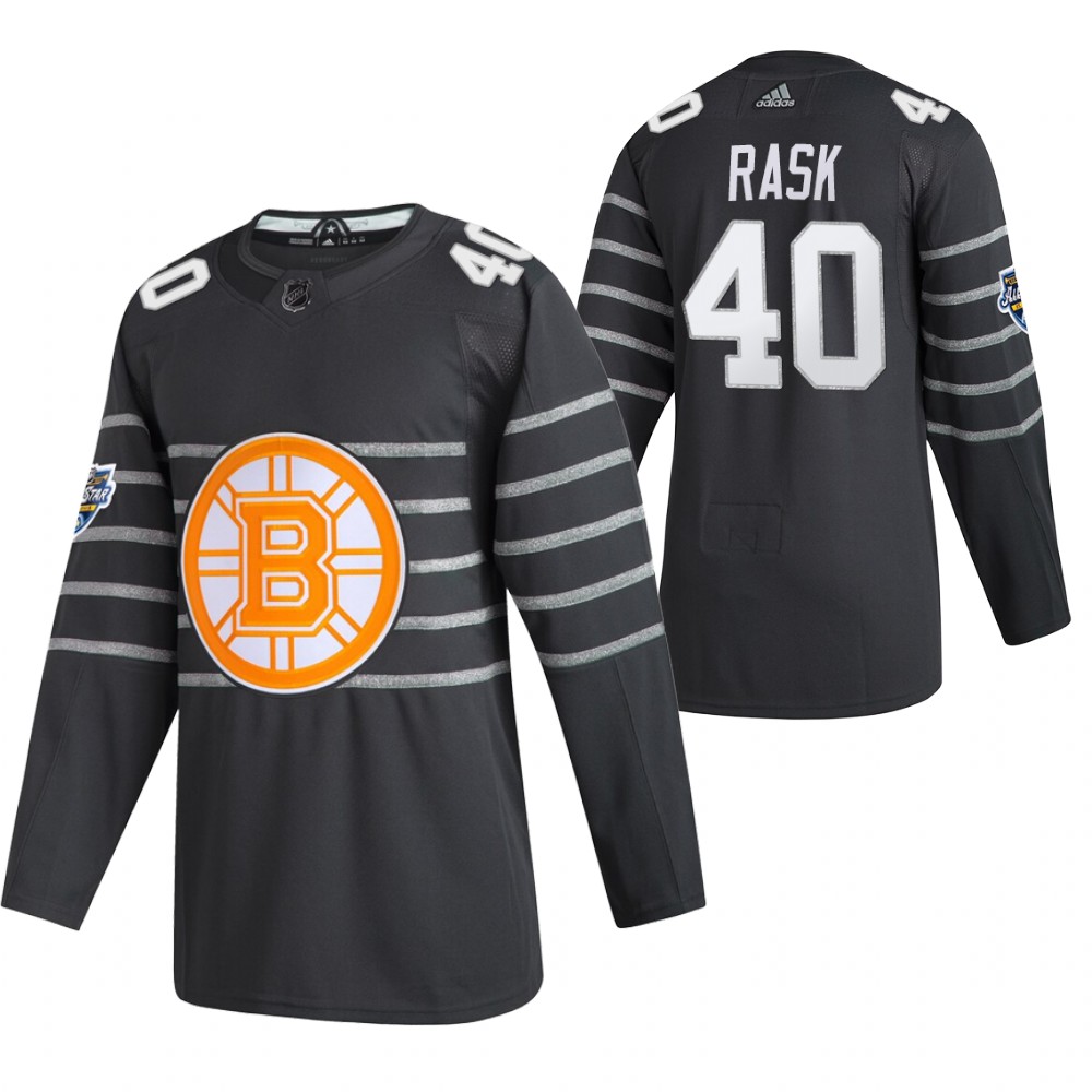 Men's Grey Boston Bruins #40 Tuukka Rask 2020 All Star Stitched NHL Jersey